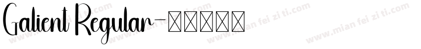 Galient Regular字体转换